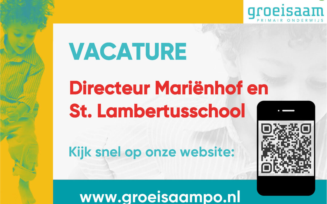 Vacature directeur St.Lambertusschool- Mariënhof