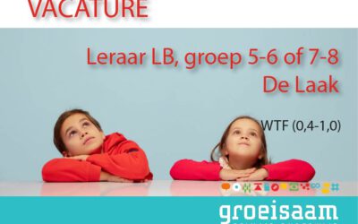 Leraar LB De Laak, groep 5-6 of 7-8 (0,4-1,0 fte)