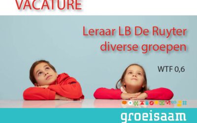 Leraar LB De Ruyter, diverse groepen (0,6 fte)