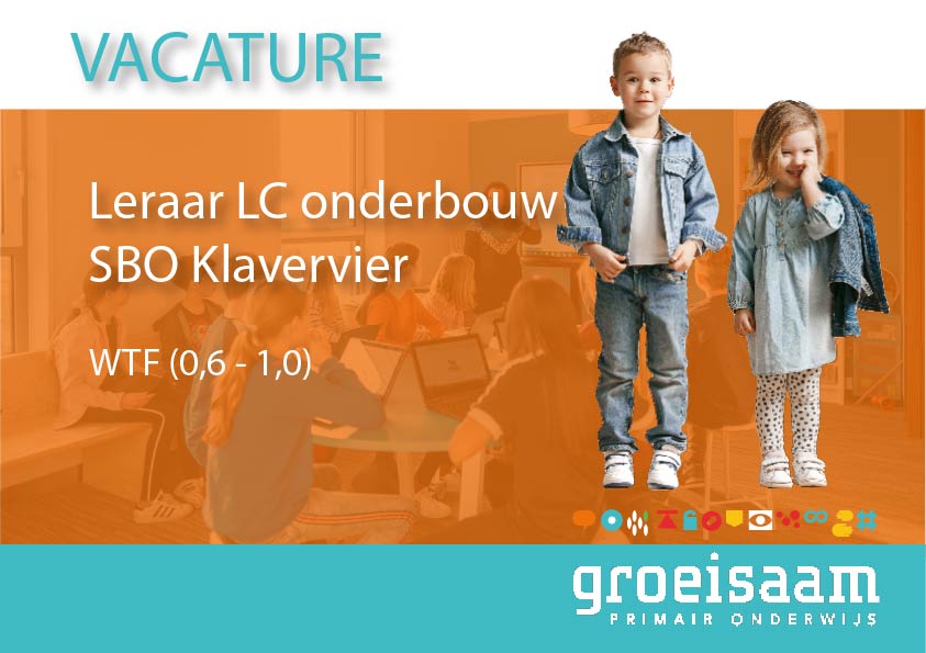 Leraar LC SBO Klavervier, onderbouw (0,6-1,0 fte)