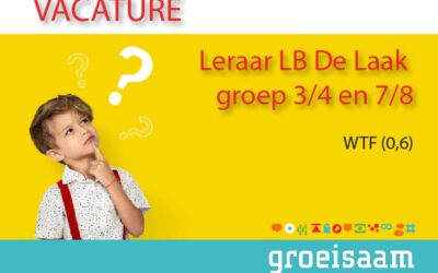 Leraar LB De Laak, groep 3/4 en 7/8 (0,4 fte)