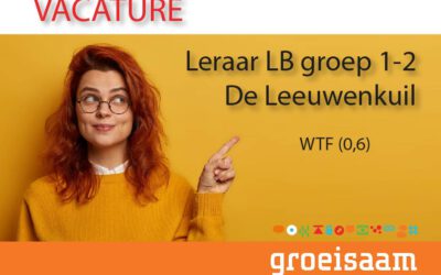 Leraar LB De Leeuwenkuil, groep 1-2 (0,6 fte)