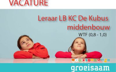 Leraar LB KC De Kubus middenbouw (0,8-1,0 fte)