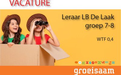 Leraar LB De Laak, groep 7-8 (0,4 fte)