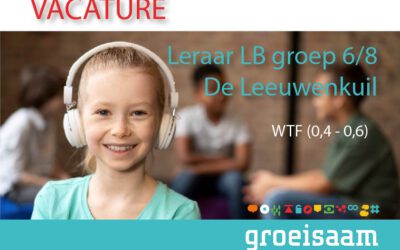 Leraar LB De Leeuwenkuil, groep 6-8 (0,4-0,6 fte)