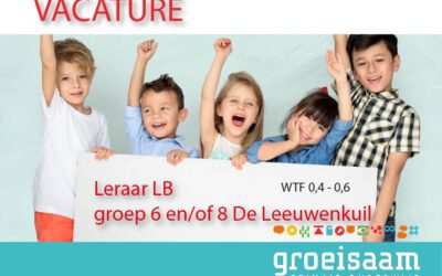 Leraar LB De Leeuwenkuil groep 6 en/of 8 (0,4 – 0,6 fte)