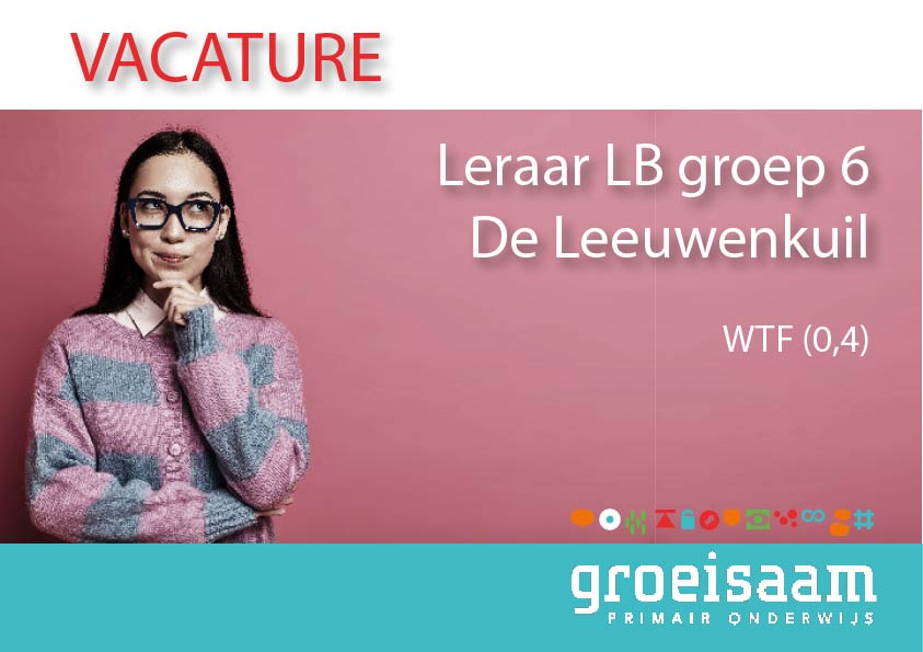 Leraar LB De Leeuwenkuil groep 6 (0,4 fte)