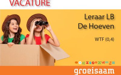 Leraar LB De Hoeven, middenbouw (0,4 fte)