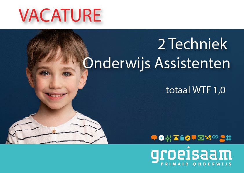 2 Techniek Onderwijs Assistenten (totaal 1,0 fte)