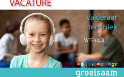 Vakleraar techniek (0,5 fte)