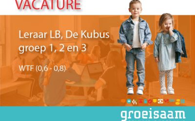 Leraar LB De Kubus, groep 1, 2 en 3