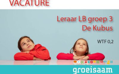 Leraar LB De Kubus, groep 3