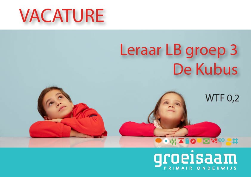 Leraar LB De Kubus, groep 3