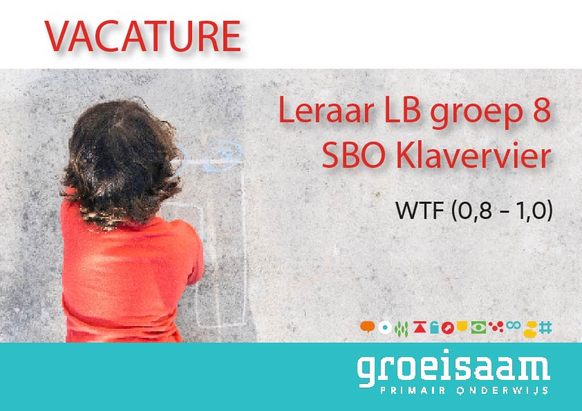 Leraar LB groep 8 SBO Klavervier